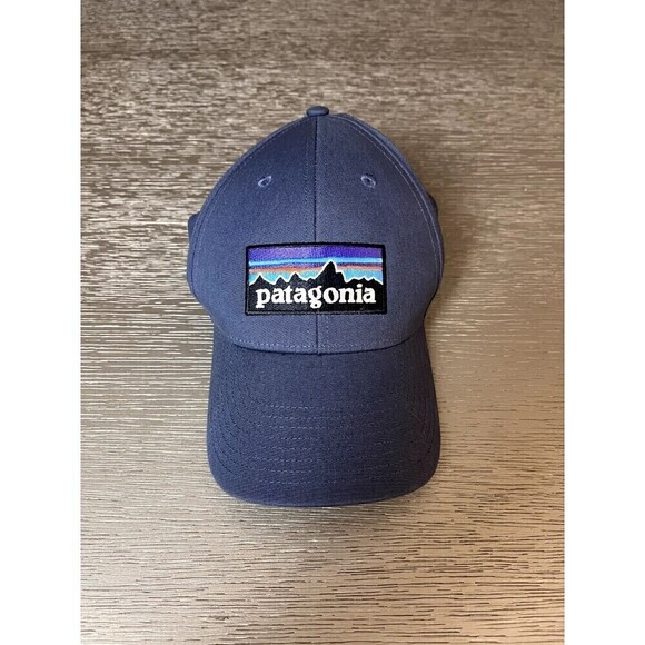 Patagonia Up & Out Roger That Hat Blue 73 logo Sz Small RARE - Picture 1 of 4